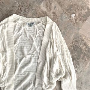 Cream White Cardigan Sweater